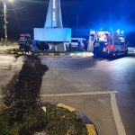 accident sens giratoriu la iesire din Botosani spre Iasi